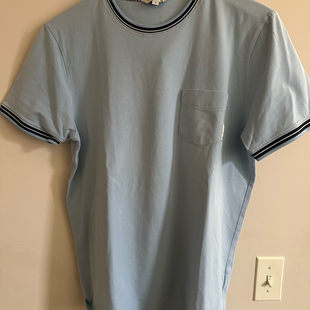 Ben Sherman Light Blue Men's T-Shirt with Pocket